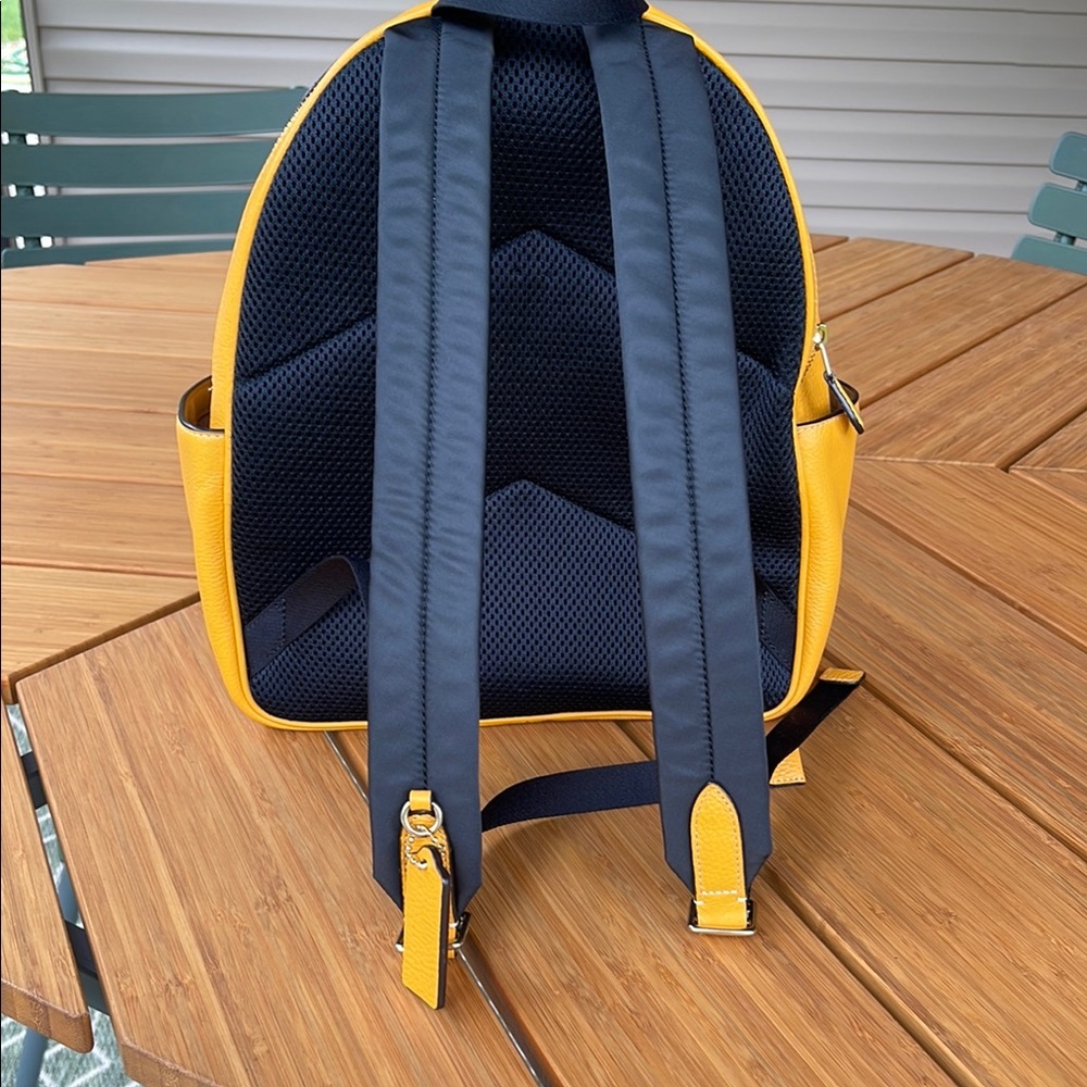 Coach C2221-5666 Court Pebbled Leather Backpack in Mussssstttttarrrrrddddd!!! - Picture 5 of 13